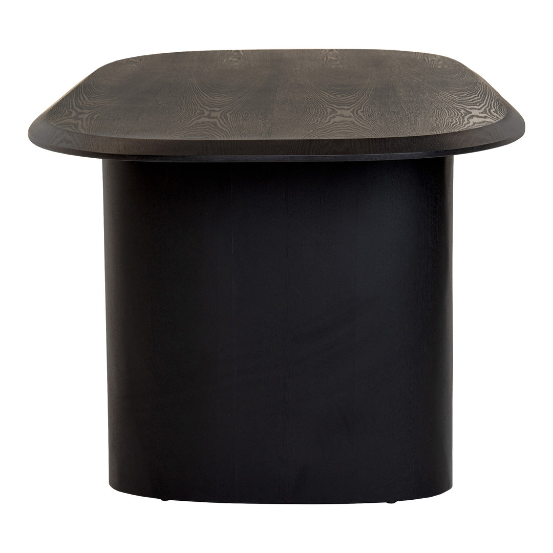 Summit - Modern 87" Black Ash Dining Table