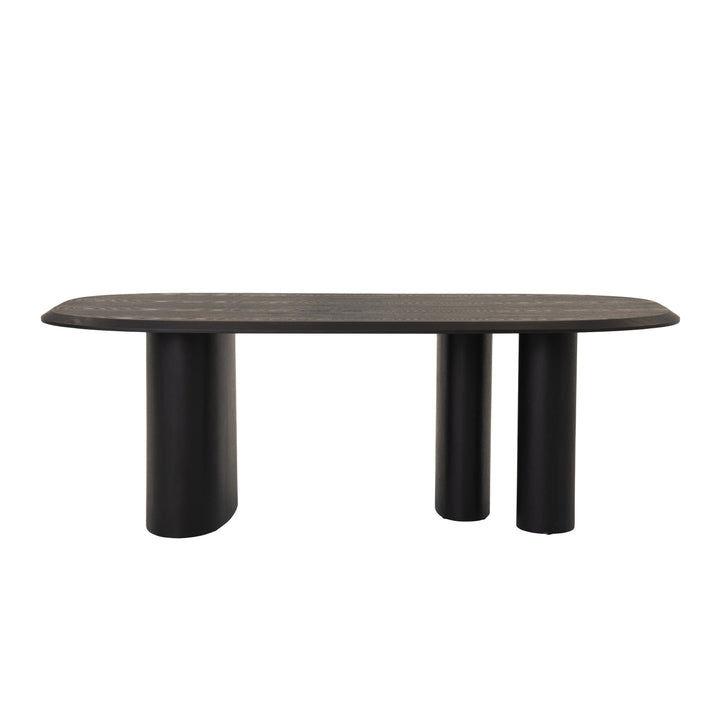 Summit - Modern 87" Black Ash Dining Table