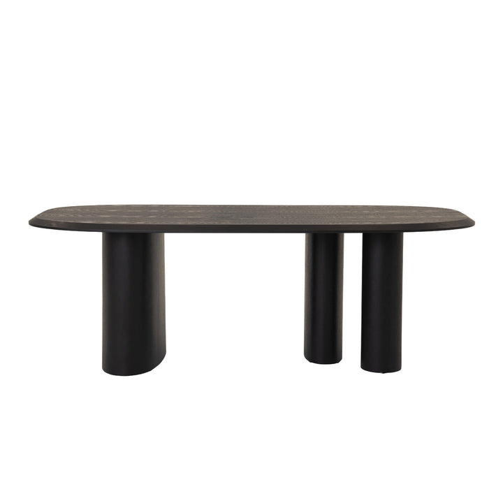 Summit - Modern 87" Black Ash Dining Table