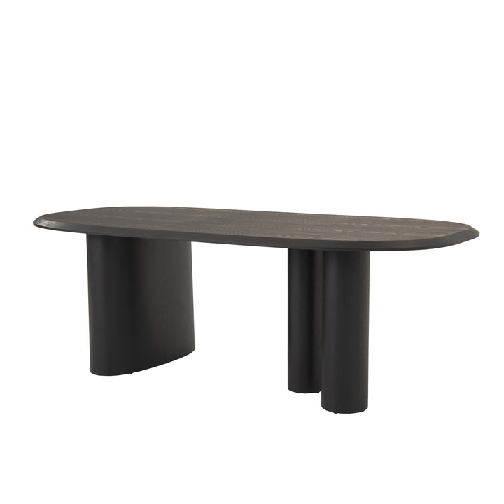 Summit - Modern 87" Black Ash Dining Table
