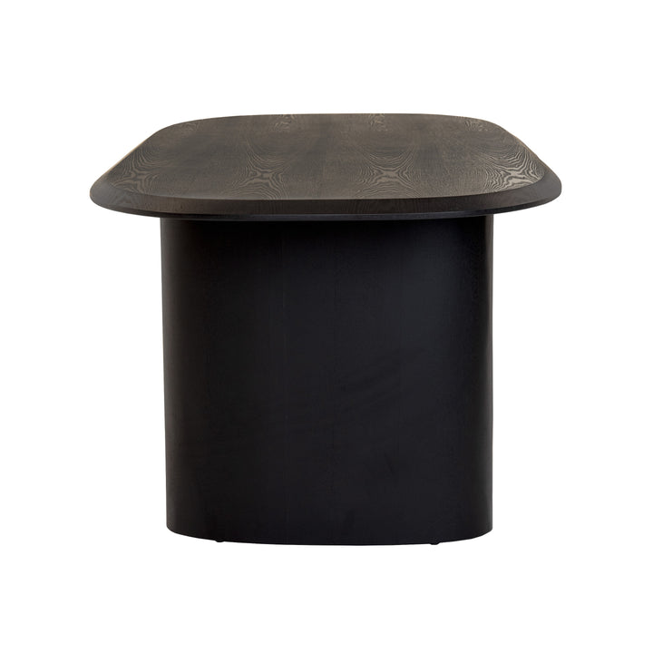Summit - Modern 87" Black Ash Dining Table
