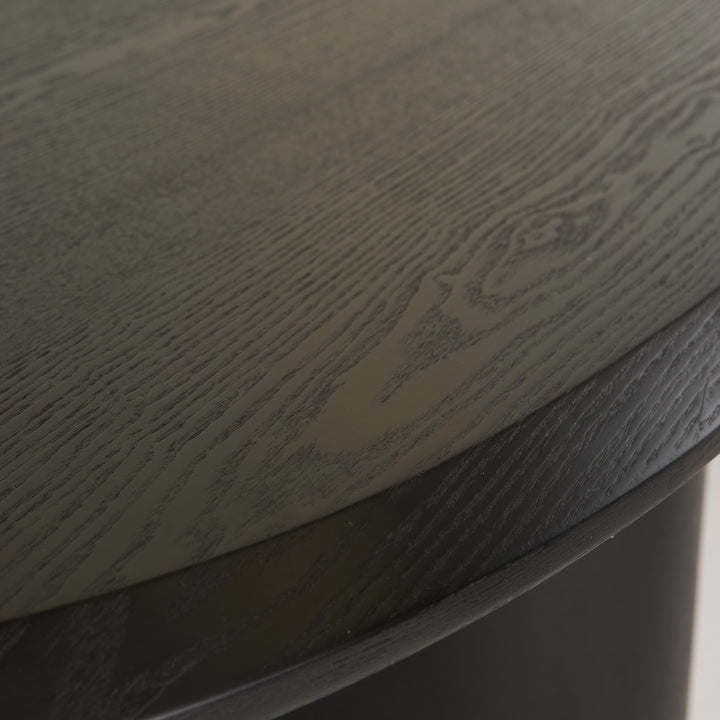 Summit - Modern 118" Black Ash Dining Table