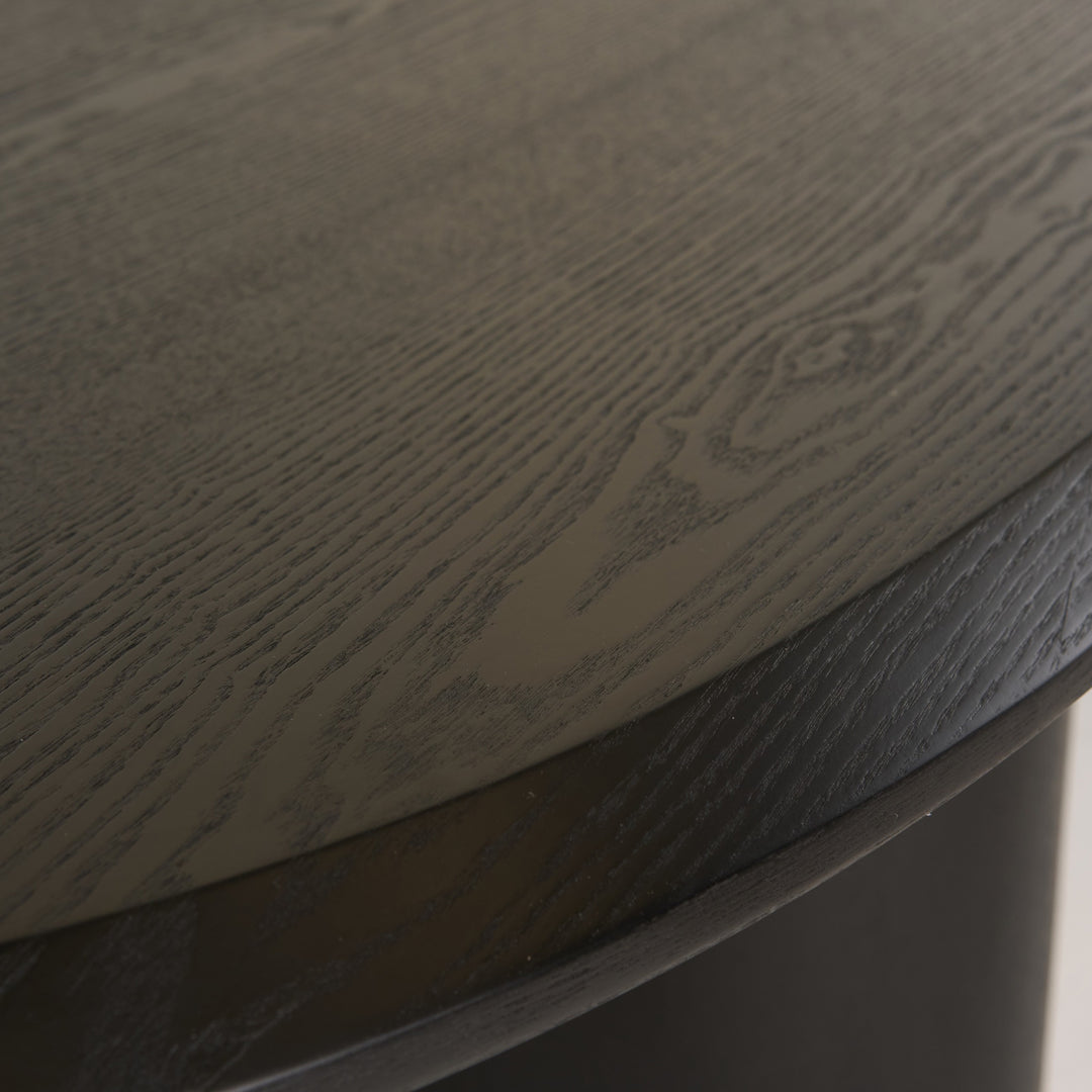 Summit - Modern 118" Black Ash Dining Table