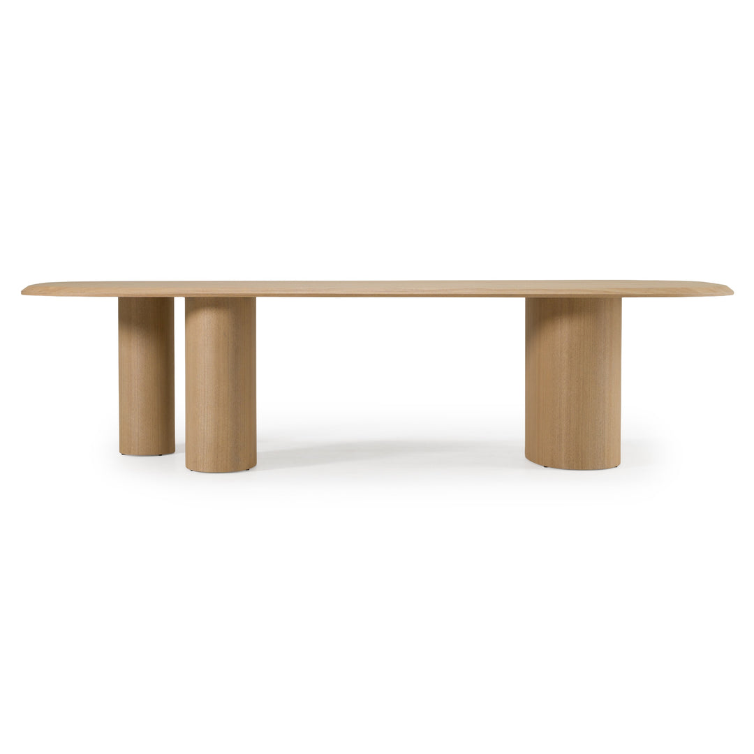 Summit - Modern 118" Natural Ash Dining Table