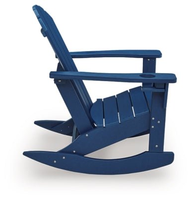 Sundown Shores Outdoor Rocking Chair - Blue Rocker Chair modern furniture Contempo Furniture