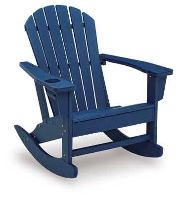 Sundown Shores Outdoor Rocking Chair - Blue Rocker Chair modern furniture Contempo Furniture