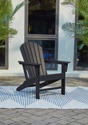 Sundown Treasure Adirondack Chair - Black Arm Chair modern furniture Contempo Furniture