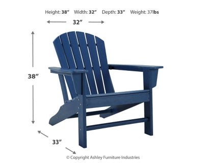 Sundown Treasure Adirondack Chair - Blue Arm Chair modern furniture Contempo Furniture