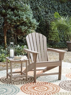 Sundown Treasure Adirondack Chair - Light Brown Arm Chair modern furniture Contempo Furniture