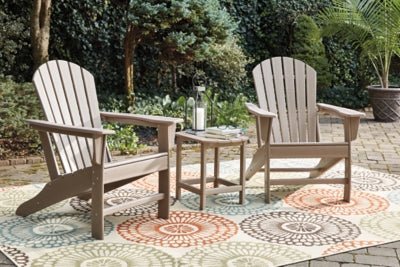 Sundown Treasure Adirondack Chair - Light Brown Arm Chair modern furniture Contempo Furniture