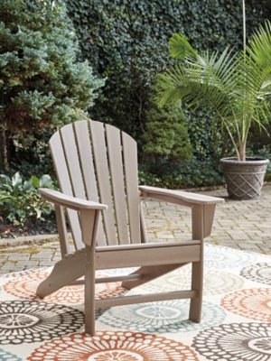Sundown Treasure Adirondack Chair - Light Brown Arm Chair modern furniture Contempo Furniture