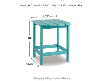 Sundown Treasure End Table - Light Blue End Table modern furniture Contempo Furniture