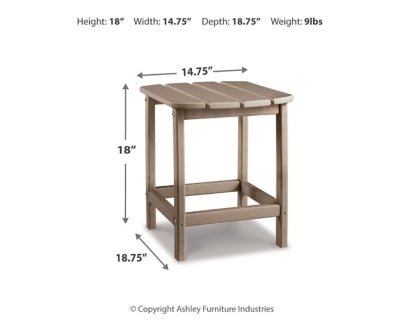 Sundown Treasure End Table - Light Brown End Table modern furniture Contempo Furniture