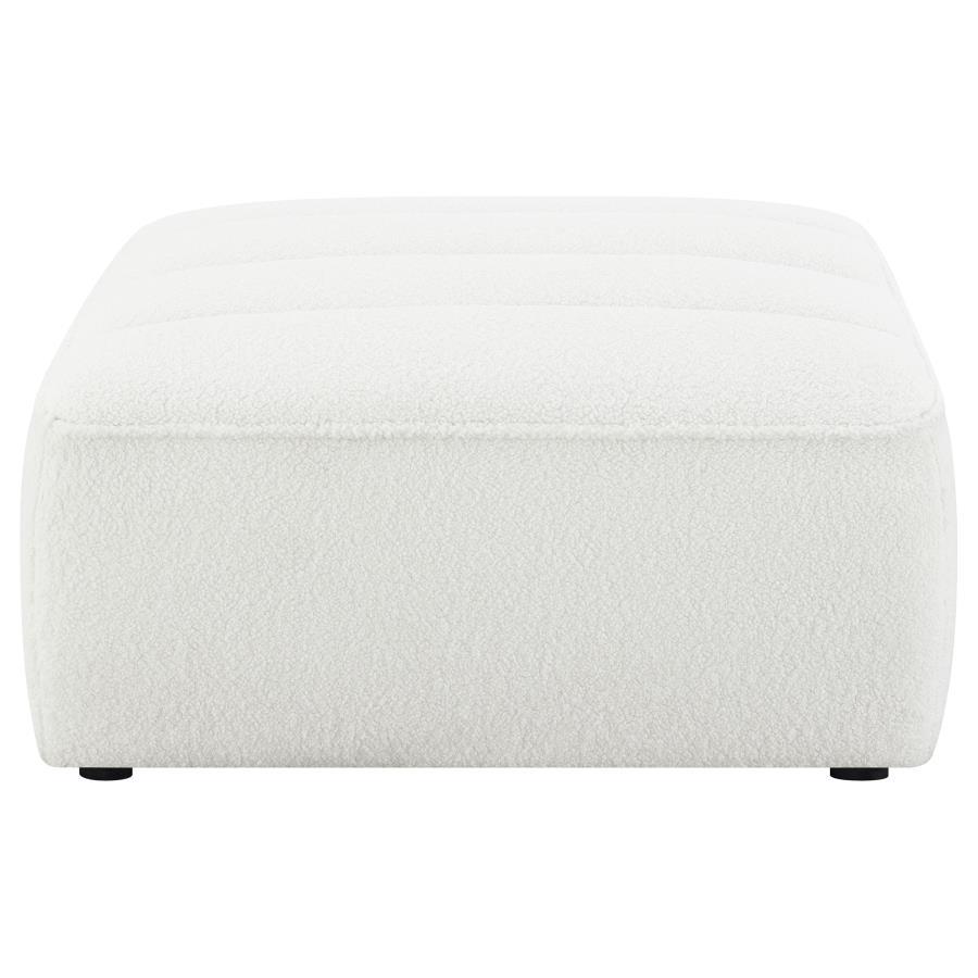 Sunny - Square Upholstered Ottoman - Natural Upholstered Ottoman modern furniture Contempo Furniture