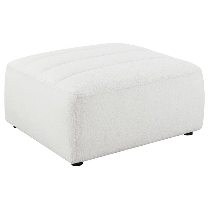 Sunny - Square Upholstered Ottoman - Natural Upholstered Ottoman modern furniture Contempo Furniture