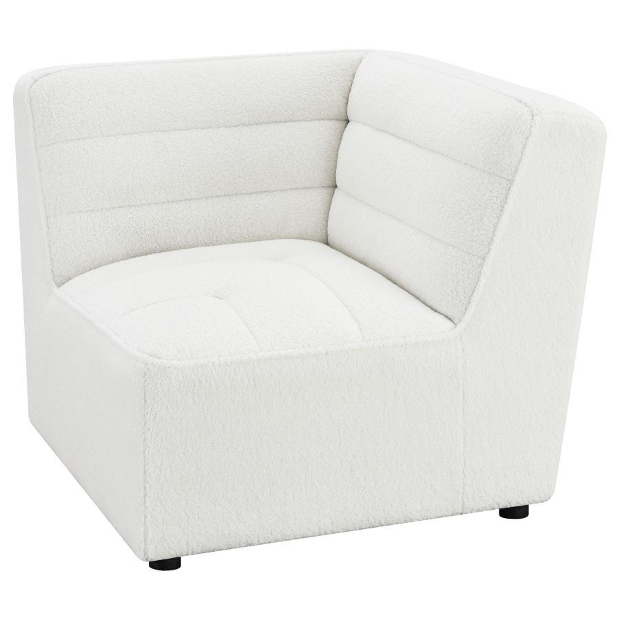 Sunny - Upholstered Corner Chair Natural - Ivory Corners modern furniture Contempo Furniture