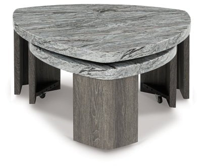 Surmour Stacked Coffee Table - Gray Nesting Table modern furniture Contempo Furniture