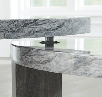 Surmour Stacked Coffee Table - Gray Nesting Table modern furniture Contempo Furniture