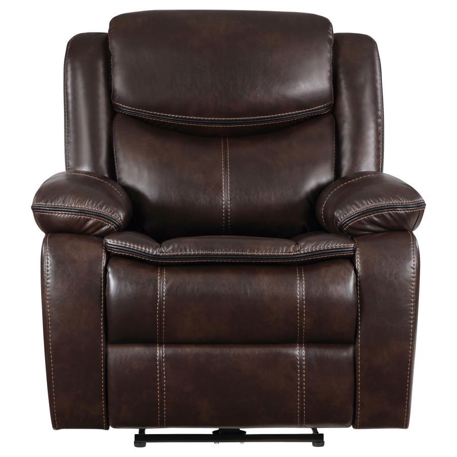 Sycamore - Upholstered Power Recliner Chair - Dark Brown Reclining Chair modern furniture Contempo Furniture