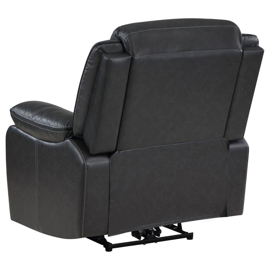 Sycamore - Upholstered Power Recliner Chair - Dark Gray Reclining Chair modern furniture Contempo Furniture