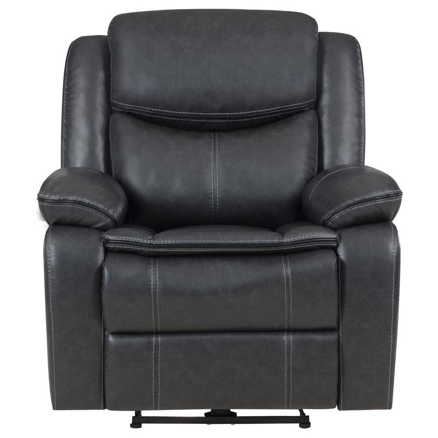 Sycamore - Upholstered Power Recliner Chair - Dark Gray Reclining Chair modern furniture Contempo Furniture