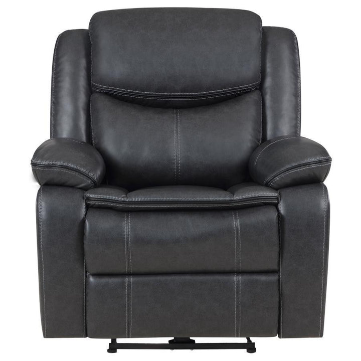 Sycamore - Upholstered Power Recliner Chair - Dark Gray Reclining Chair modern furniture Contempo Furniture