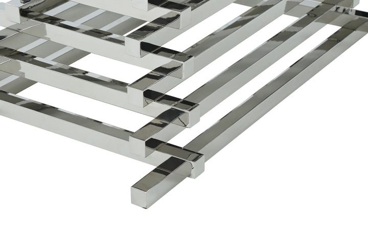 Crawford Modern Rectangular Glass Dining Table