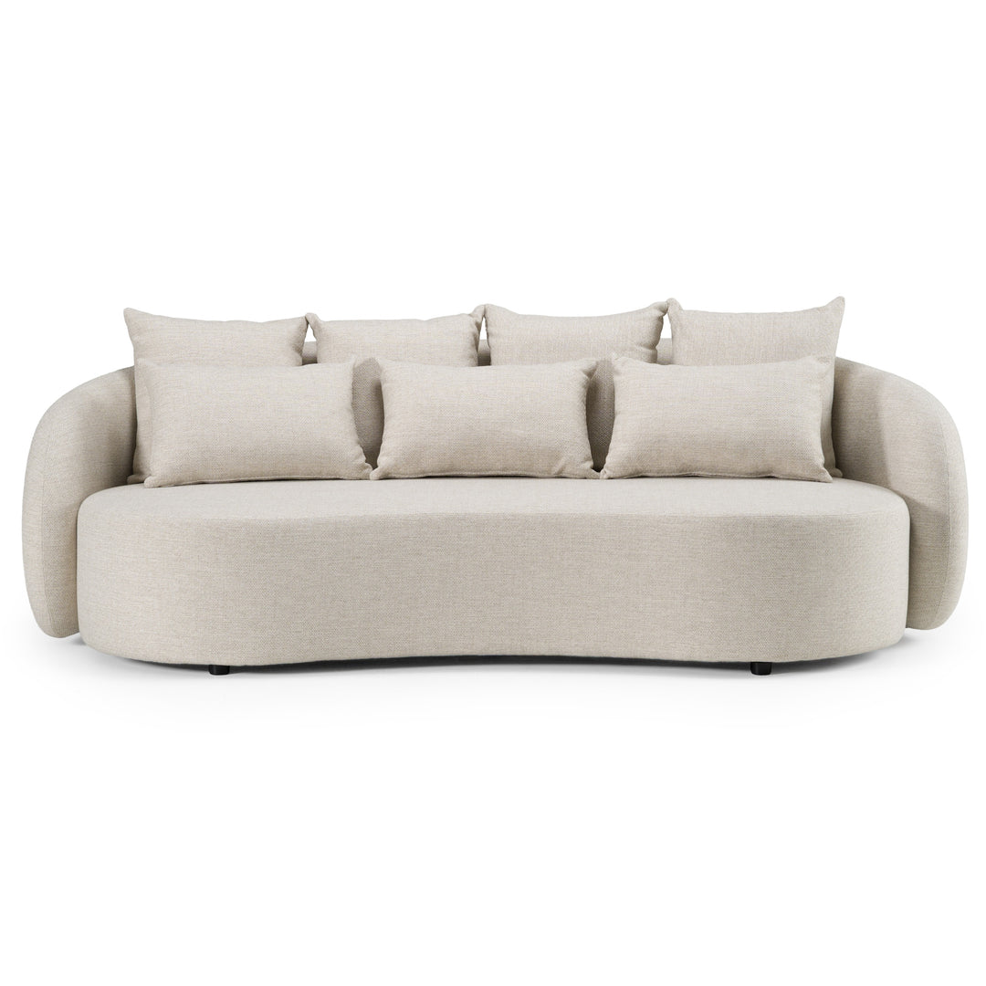 Tabarca - Outdoor Beige Fabric 3 Seat Sofa