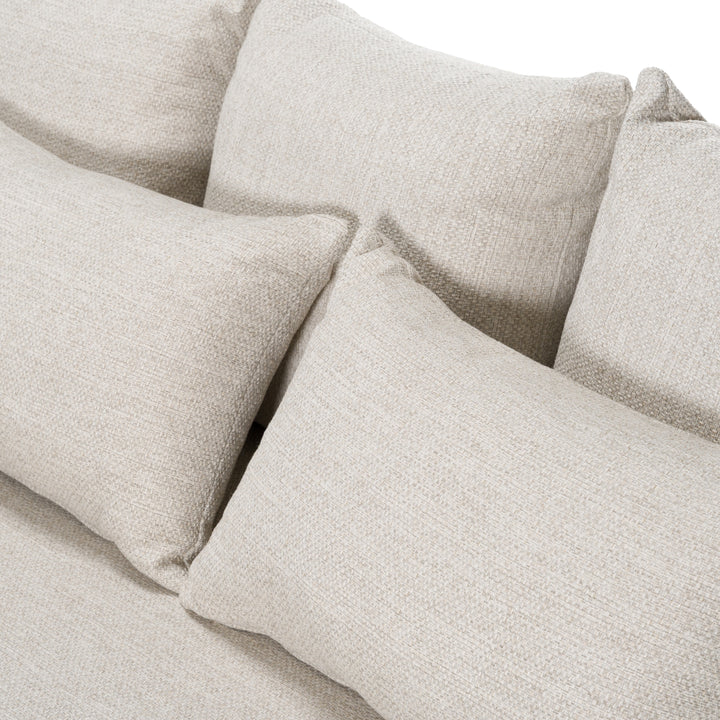 Tabarca - Outdoor Beige Fabric 3 Seat Sofa