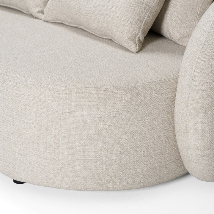Tabarca - Outdoor Beige Fabric 3 Seat Sofa