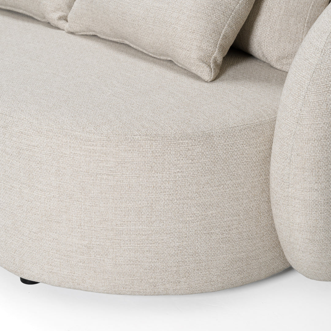 Tabarca - Outdoor Beige Fabric 3 Seat Sofa