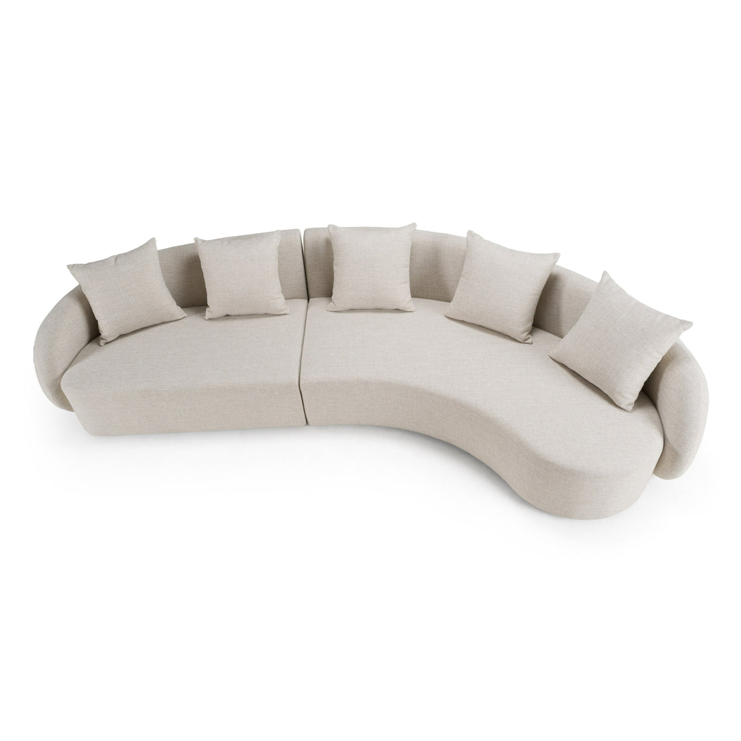 Tabarca - Outdoor Beige Fabric Sectional Sofa