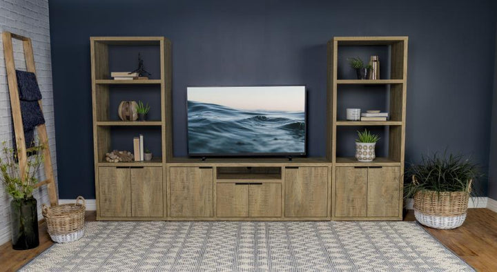 Tabby - 3 - Shelf Engineered Wood Media Tower - Mango Piers modern furniture Contempo Furniture