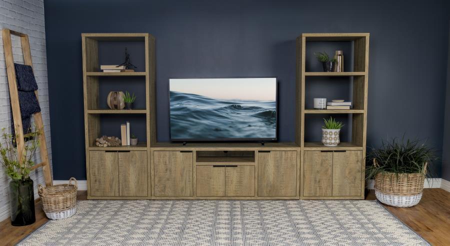 Tabby - 3 - Shelf Engineered Wood Media Tower - Mango Piers modern furniture Contempo Furniture