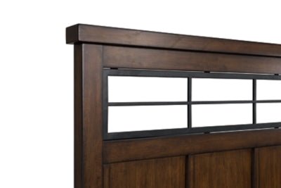 Taffenbrook Queen Panel Storage Bed - Light Brown Storage Bed modern furniture Contempo Furniture