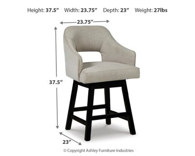 Tallenger Counter Height Bar Stool - Beige Stool Set modern furniture Contempo Furniture