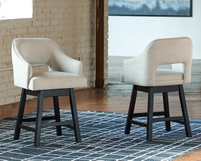 Tallenger Counter Height Bar Stool - Beige Stool Set modern furniture Contempo Furniture