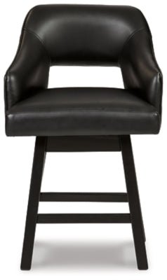 Tallenger Counter Height Bar Stool - Black Stool Set modern furniture Contempo Furniture