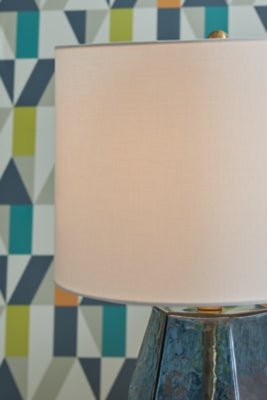 Tallow Table Lamp - Blue Table Lamp modern furniture Contempo Furniture