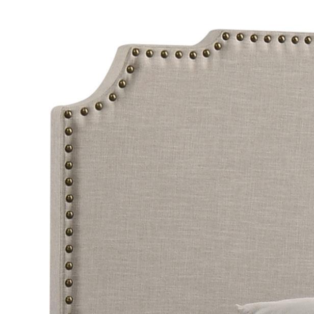 Tamarac - Upholstered Eastern King Panel Bed - Beige Upholstered Bed modern furniture Contempo Furniture
