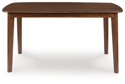 Tameride Dining Table and 4 Chairs (Set of 5) - Dark Brown 5 Piece Dining Room Set modern furniture Contempo Furniture