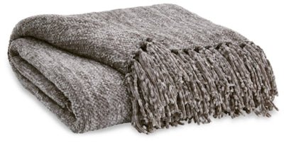 Tamish Throw - Gray Throw modern furniture Contempo Furniture