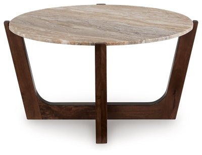 Tanidore Coffee Table - Light Brown Coffee Table modern furniture Contempo Furniture