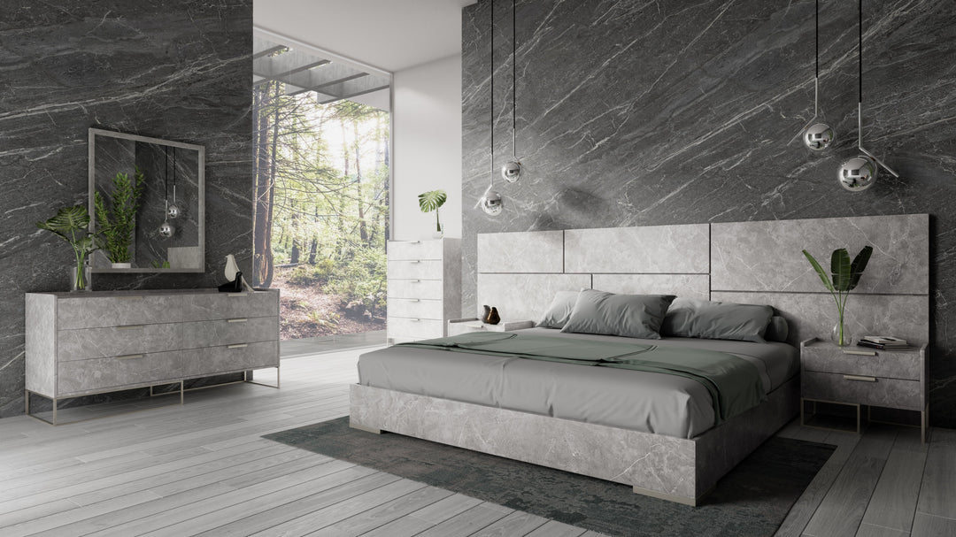 Marbella - Italian Modern Grey Marble Dresser