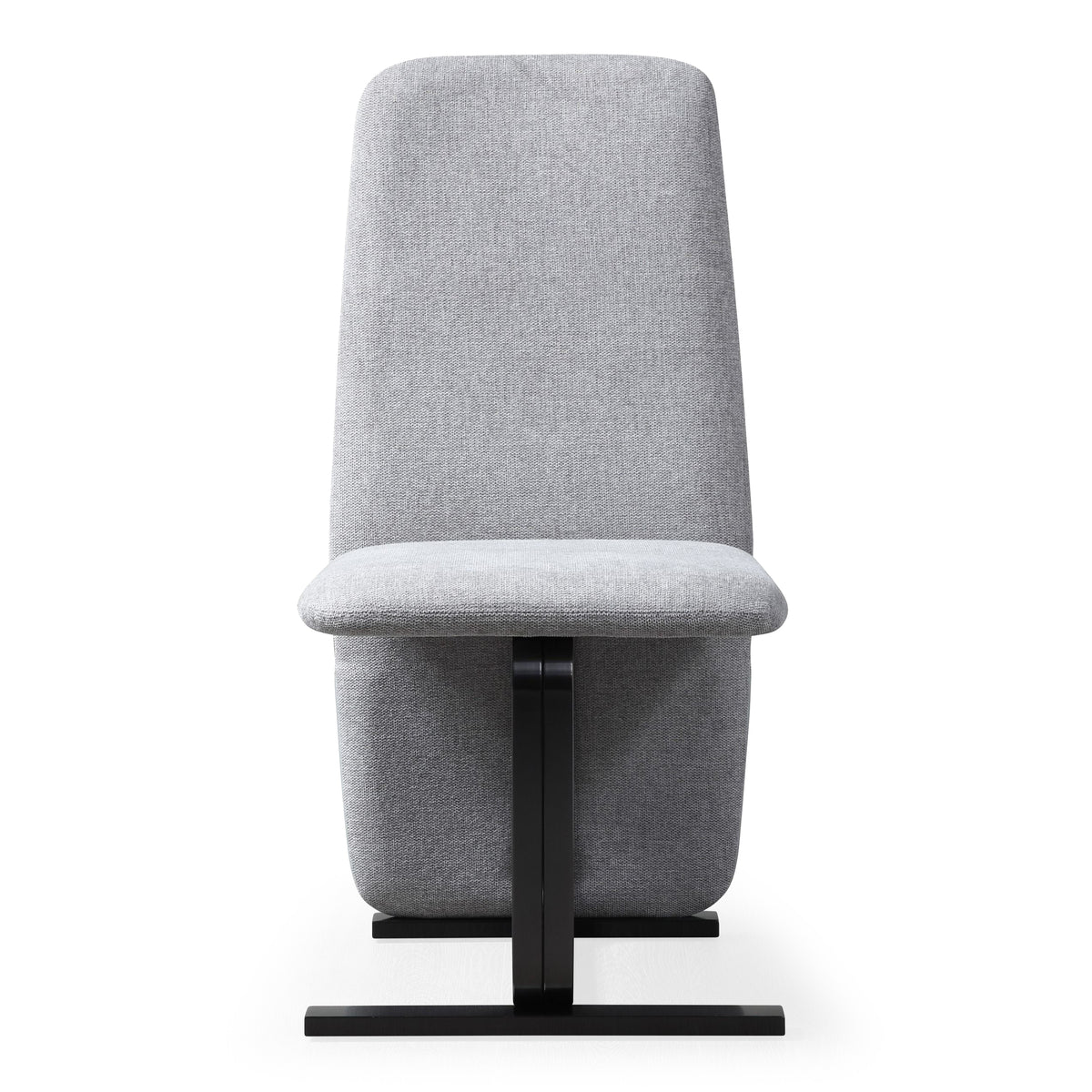 Tasha - Modern Grey Linen + Brushed Gunmetal Dining Chair (Set of 2) - View 2
