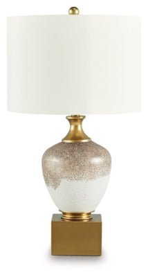 Tavisburg Table Lamp - Gold Table Lamp modern furniture Contempo Furniture