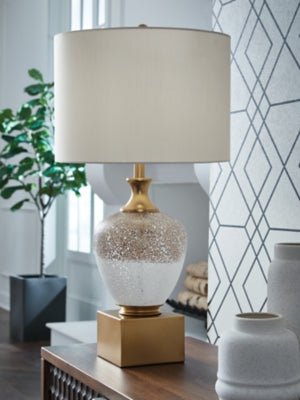 Tavisburg Table Lamp - Gold Table Lamp modern furniture Contempo Furniture