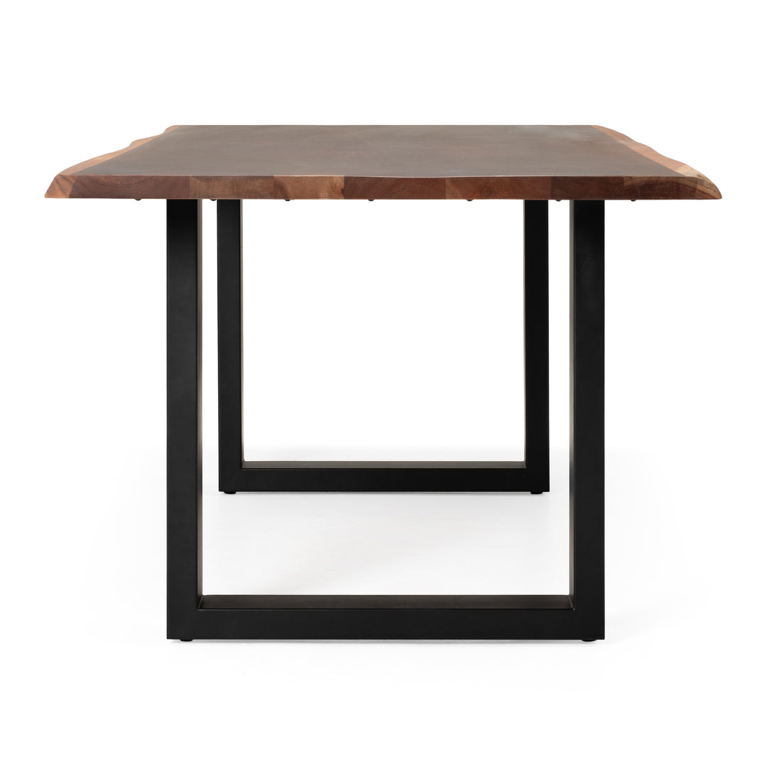 Taylor Modern 79" Live Edge Wood Dining Table
