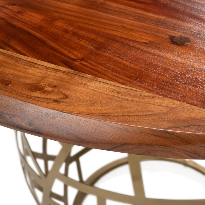 Taylor  Round 47" Live Edge Dining Table