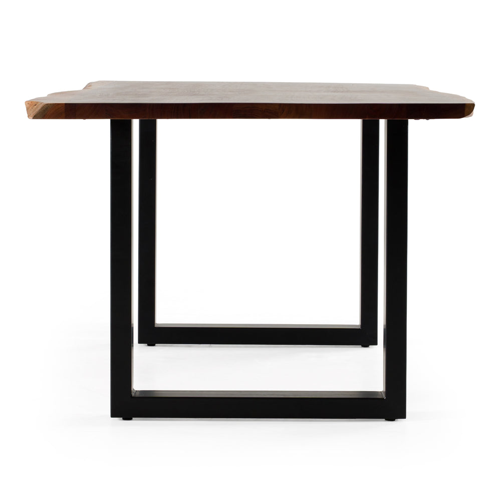 Taylor Modern 79" Live Edge Wood Dining Table - View 6